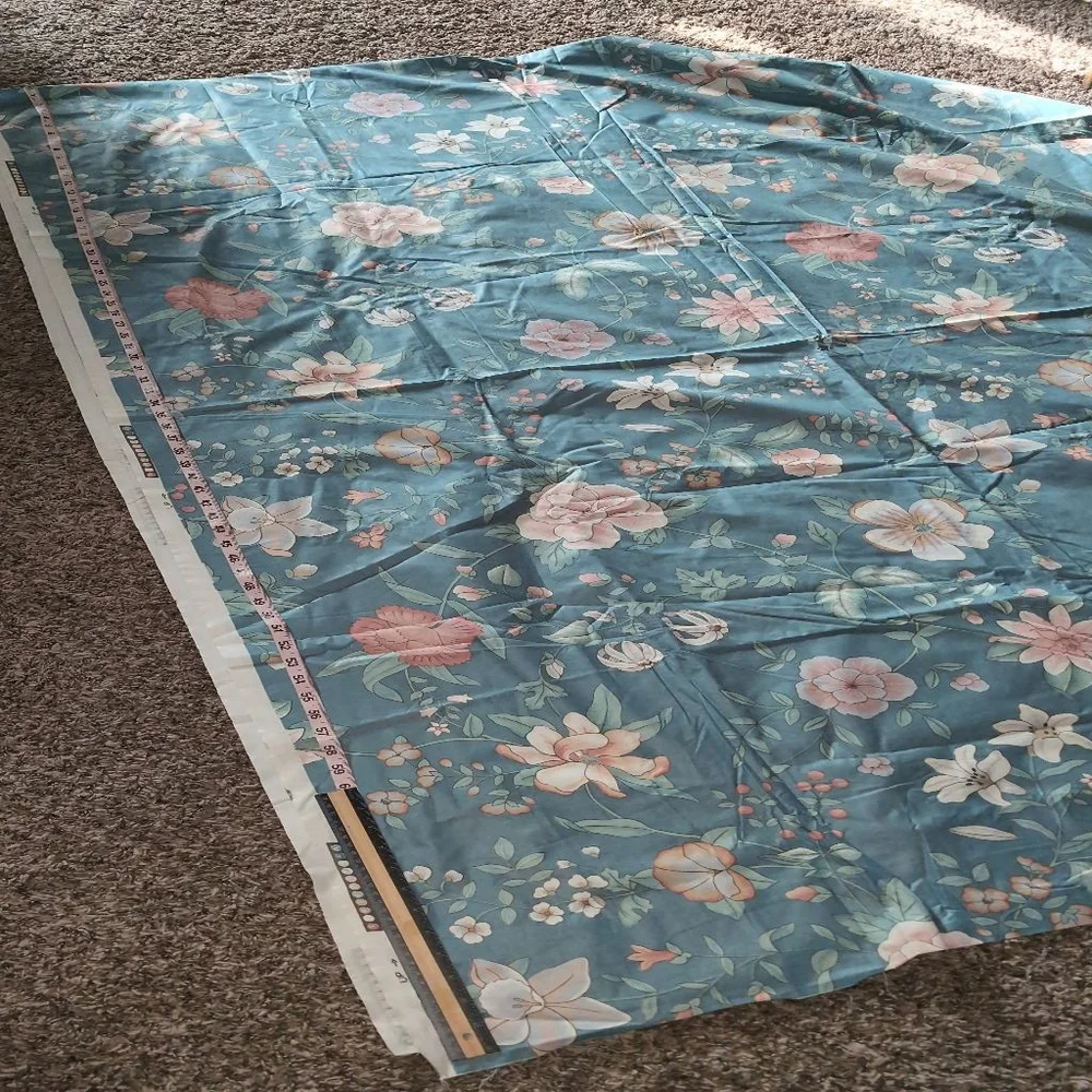 VTG Sarasota Springs Upholstery Yardage Floral Print 55 inches by 146 inches.